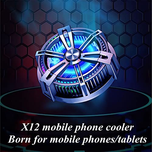FZZDP Telefon tablet radijator Mute Cool Light Game Brzo hlađenje ventilator Prijenosni poluvodički uređaj za igranje za pametni telefon