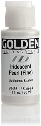 Zlatna tekućina akrilna boja 1 unca-iridescentna biserna fino