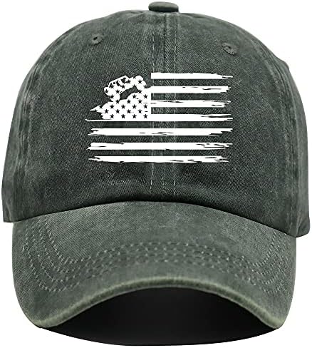 Hhnlb Kamionska kapa sa američkom zastavom, Podesiva bejzbol kapa sa američkom zastavom, Retro oprana za