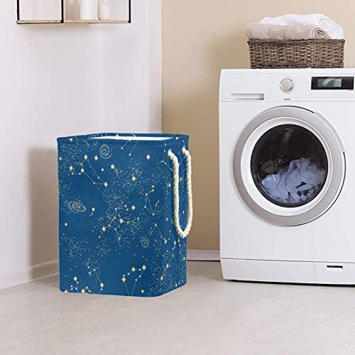 Unicey Space Galaxy Constellation Zodiac Star velika korpa za pranje veša sklopiva korpa za odlaganje za spavaću sobu dečiji rasadnik
