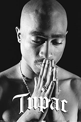 Tupac Posteri 2pac Poster Tupac Praying Poster 90-ih Hip Hop reper posteri za sobu estetski sredinom 90-ih