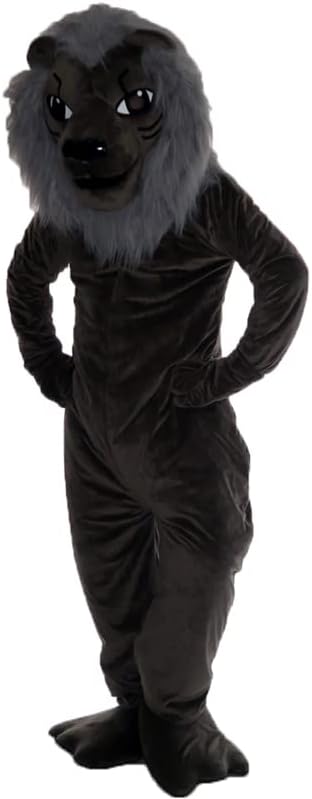Sivi Lion maskot kostim Cosplay crtani karakter