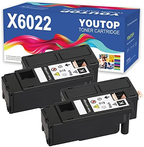 Youtop 2PK Remanucture Toner Cartridge zamena za Xerox faza 6022 6020 WorkCentre 6025 6027 106R02759 2000pages