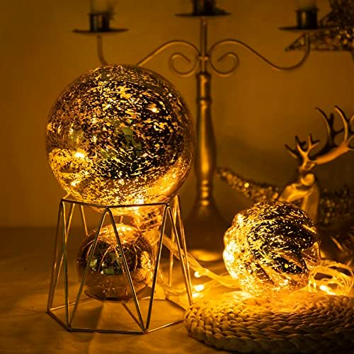 Extra Large Hanging Shatterproof Tree Ball Clear Christmas Ball Ornaments 3.14 inch, dekorativna Mercury Ball sa kukama za ukrase drveća za Božić holiday Wedding Decoration Set od 6, šampanjac