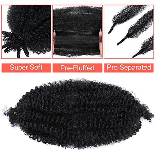 Marley Hair 10 Inch 7 pakovanja Pre odvojena prolećna Afro Twist kosa Marley Twist pletena kosa za Faux