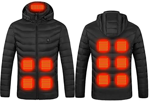 ZCVBOCZ Grijana jakna za muškarce i žene plus veličine grijanje na otvorenom topla vjetra jakna modna patent zatvarač grijanje prsluk 2022