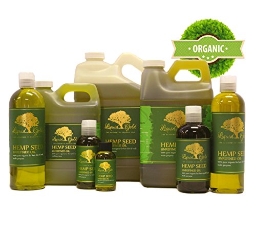 Liquid Gold Inc 2 Florida.Oz Premium konoplje sjemena ulja nerafinirani Pure & amp; organska koža kosa nokti zdravlje