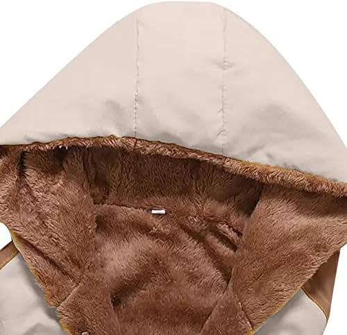 Foviguo kaputi od grana za žene, s dugim rukavima klasični zimski kaputi za žene duga kućna odjeća rever flanela udoban