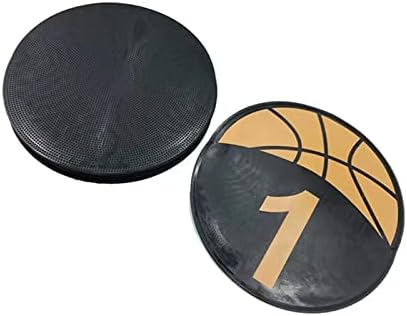 MUSKULO MONSTRO košarkaški spot Marker, šareni protuklizni gumeni markeri za sportski trening, 5 ili 10-pakovanje, 9 inča, sa torbom za nošenje, okrugli ravni broj tačaka, nastava & amp; polje markera za obuku