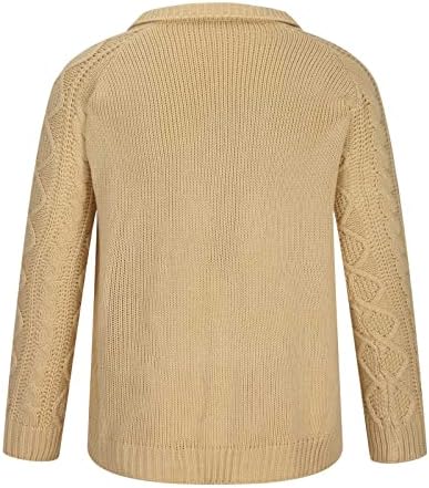 Muška jakna džemper s dugim rukavima spušta se ovratnik casual rebro Knit Cardigan dukseri kaputi bluza