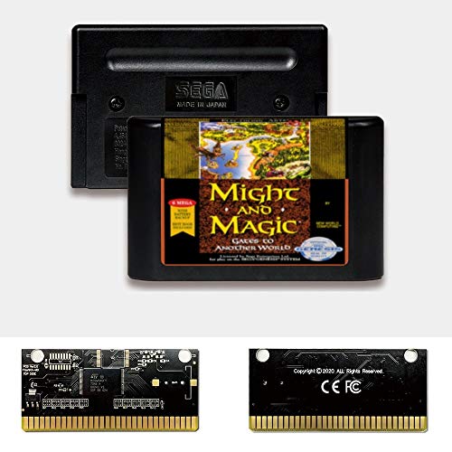 Aditi moć i magija - USA naljepnica FlashKit MD Electroless Gold PCB kartica za Sega Genesis Megadrive Video Game Console