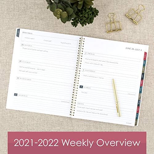 Akademski planer 2021-2022, sedmični i mjesečni planer, 8-1 / 2 x 11, veliki, za školu, učitelj, student, značka