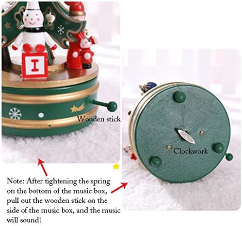 XXSLY Umjetno božićno stablo božićno stablo stolop božićno drvce sa božićnim kutijom za božićnu stablu muzička kutija za božićne radne površine