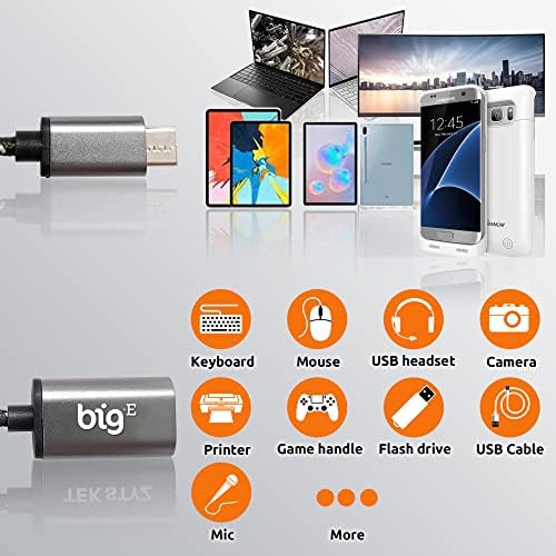 BIG-E USB C do USB 3.0 A ženski OTG adapter kompatibilan sa vašim Realme X7 Pro ultra za potpunu USB na