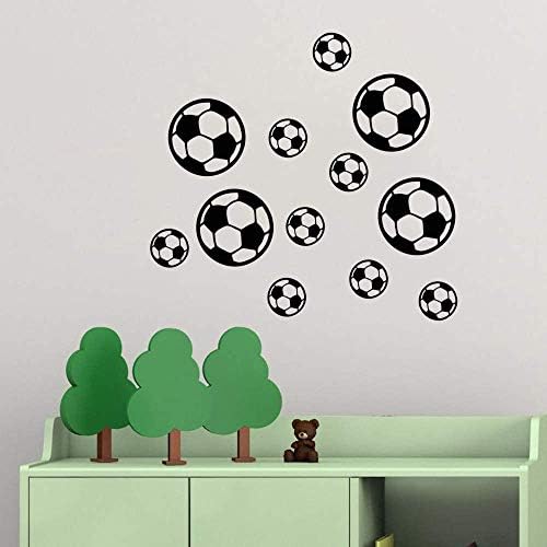 LZYMSZ 12kom fudbalska lopta fudbalska zidna naljepnica Naljepnica, uklonjiva fudbalska Zidna dekoracija,