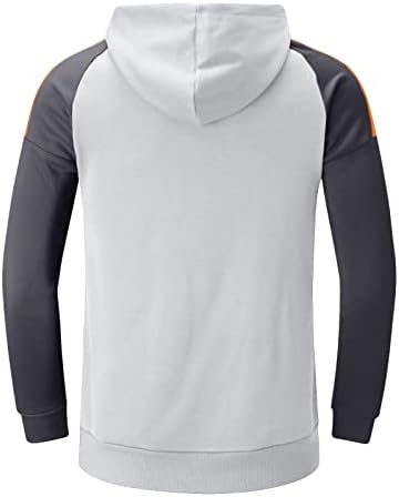 Ubst TrackitSuits za muške boje, blok boja patchwork jakne s kapuljačom Duksevi 2 komada Oprema set Workout Sportski znoj