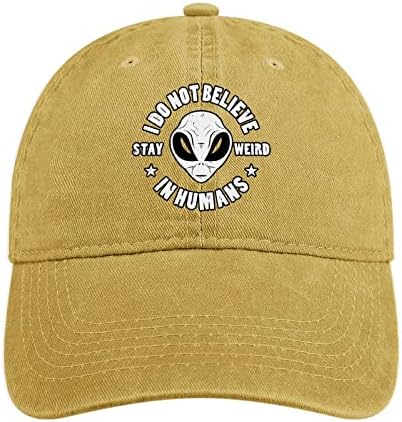 Weird Alien ET prilagođena kapa bejzbol kapa Podesiva Tata šešir za muškarce žene Indoor& Vanjski