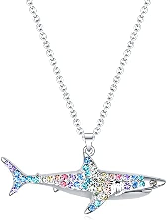 Luomart Rainbow ogrlica pokloni za djevojčice, životinjska morska kornjača delfin morski konj Kit morska zvijezda