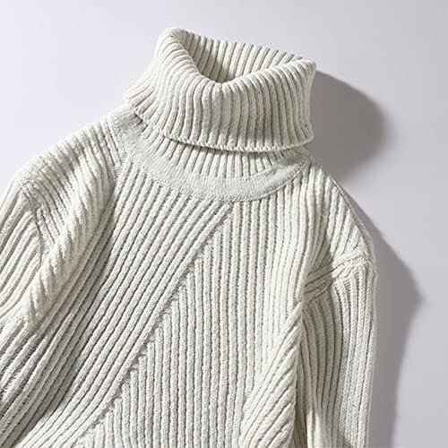 Dukseri za muškarce Muški džemper visoki vrat Čvrsti boje tanke džemper džemper