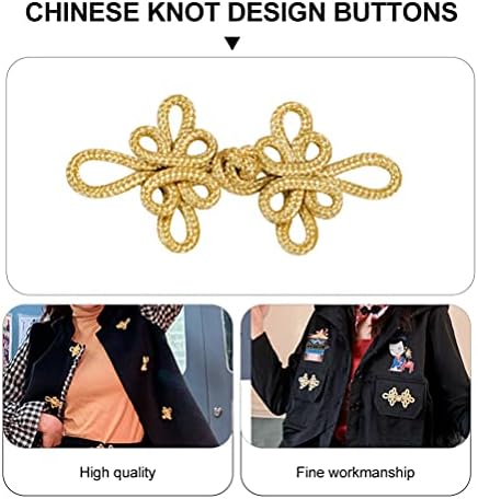 Soimiss 6 parovi kineski gumbi za zatvaranje knots žablje za šivanje za diy šivati ​​kapute Cheongsam ogrtač džemper
