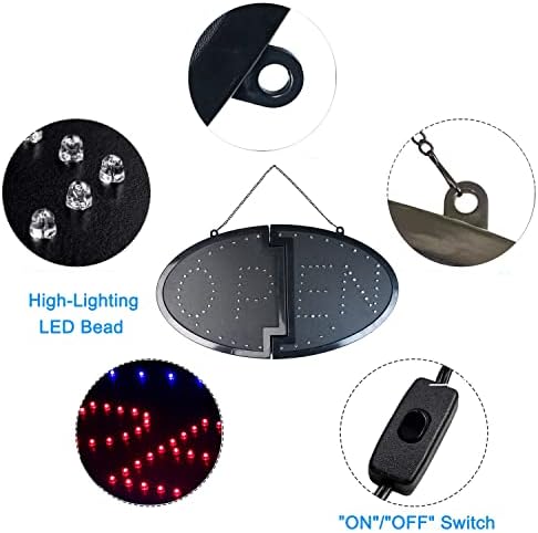 LED otvoreni znak, svijetla oglasna ploča visoke vidljivosti električni displej trepćuće svjetlo