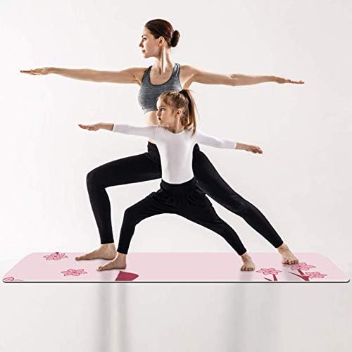 Siebzeh japanski Pink Cherry Blossom Premium Thick Yoga Mat Eco Friendly Rubber Health & amp; fitnes non Slip Mat za sve vrste vježbe joge i pilatesa