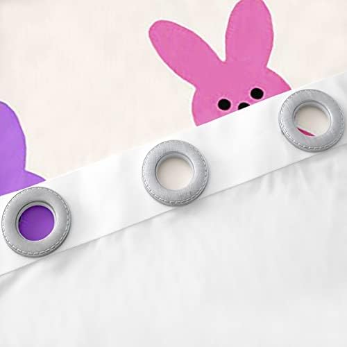 Cartoon Rabbit prozor & nbsp;zavjese Rainbow Cute Pet Animal Blackout zavjese,akvarel uskršnja jaja zavjese & zavjese Uskršnje dekoracije 84X63,Kawaii dekor soba Uskršnji pokloni za tinejdžere