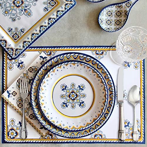 Le Cadeaux melamin Spoon Rest sa odgovarajućim čaj ručnik Poklon Set, Toscana