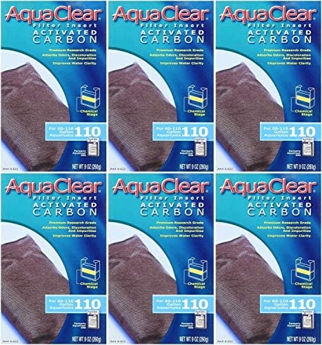 Hagen 6-Pack AquaClear 9-unca filter za vodu sa aktivnim ugljem za akvarijum
