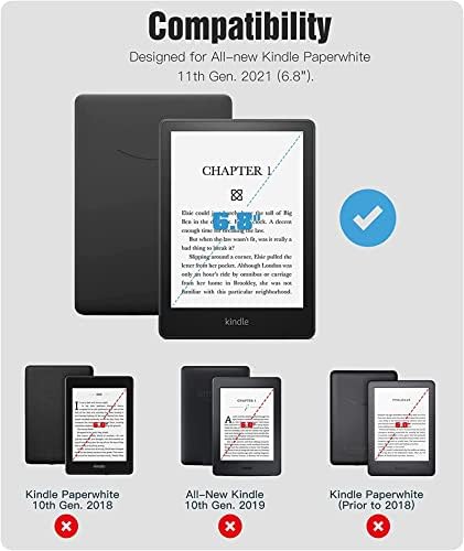 Almighty Kindle Paperwhite 11. generacije 2021 poklopac, Novi Meki silikonski poklopac sa narukvicom, samo 6.8, 11. generacije 2021