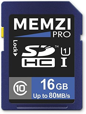 MEMZI PRO 16GB Klasa 10 80MB/s SDHC memorijska kartica za Panasonic Lumix DMC-LF1, DMC-LX15, DMC-LX10, DMC-LX10K, DMC-LX1, DMC-LX100, DMC-LX100S, DMC-LX100EG-K, DMC-LX100EBS digitalne kamere