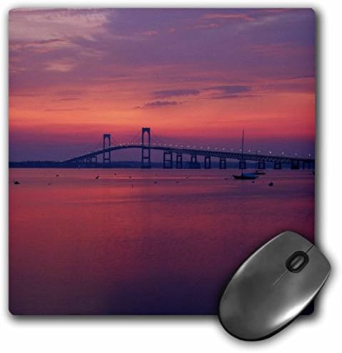3Droze SAD, Rhode Island, Newport, Newport Bridge na zalasku sunca - jastučić za miš