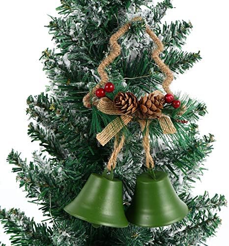 Vicasky 3pcs Xmas Bell Viseći dekor Xmas Tree Viseći ukras viseći ukras
