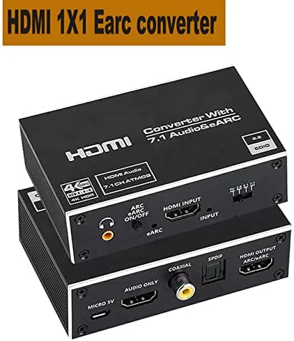 Earc HDMI audio ekstraktor 4k @ 60Hz, Bolaazul HDMI 2.0 u HDMI audio ekstractor prekidač 18Gbps