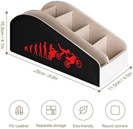 Motocross Dirtbike Evolution Daljinski upravljač PU kože Organizator kutije sa 6 pregrada Kutija