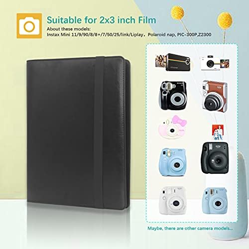 400 džepova Foto album za Fujifilm Instax Mini 12 11 90 70 9 8+ 8 Instant kamera za usne, polaroid Snap / PIC-300 / Z2300 / Socialmatic Instant kamere i zip instant štampač
