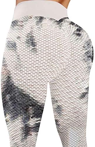 Miashui Fleece obložene joga hlače Petite žene joga ženske nožne tajice Tie-boje hlače Fitness Sports Wemens