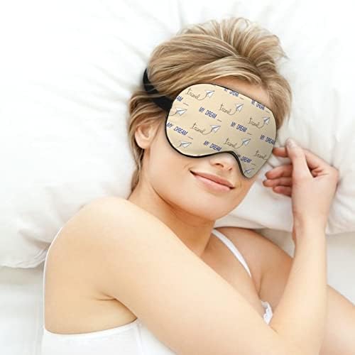 Papirna ravni put Travel Dream maska ​​za oči za spavanje sa spajanjem sa podesivim remenkim blokovima