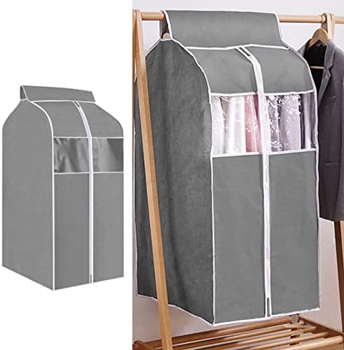 Viseća torba za odjeću Garment Bag Organizator skladište sa prozirnim PVC prozorima Navlaka za odjeću otporna na prašinu Navlaka za odijelo kaputi jakne Dress Closet Storage Big Bags for Storage