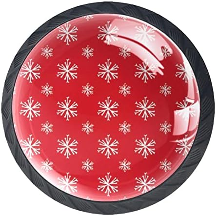 Ladice ručke Božić Snowflake Print RV Office Home Kuhinja ormar ormari komoda hardver ladice stakleni ormarići