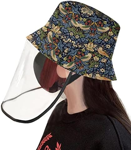 Zaštitni šešir za odrasle sa štitom za lice, ribarsko šešir protiv sunčeve kape, cvjetni vintage
