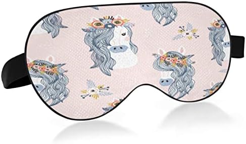 Xigua distribilni konji za spavanje očiju maske s podesivim kaišem, prozračno zamračenje udobne maske za spavanje za muškarce i žene # 158