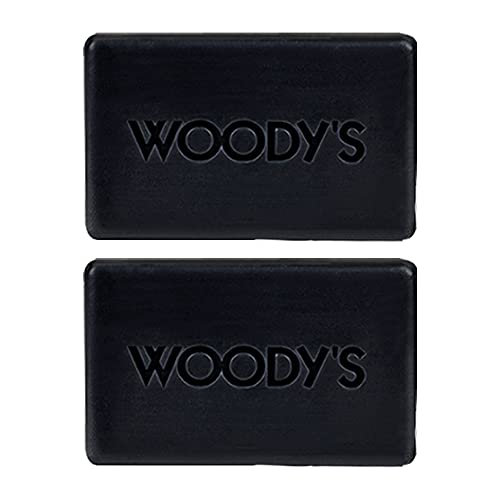 Woody's aktivni ugalj Bar sapun za muškarce, pročišćava i uklanja prljavštinu i ulja, za sve tipove kože, 3 unce, 2 pakovanja