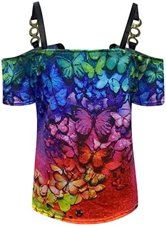 Seksi vrhovi za ženske partijske klupske noći tenk ljetni casual trendi tucijski košulje hladnog ramena v bluze