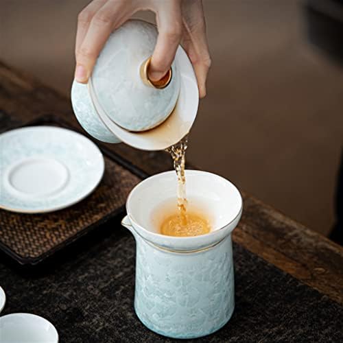 Zsedp ledena kristalna glazura Kung Fu Tea set Početna ured za čajnik natkriveni čaj za čaj keramika