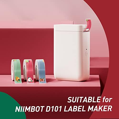 Niimbot Label Maker Machine sa trakom, D101 naljepnica Printer & 1 Božić naljepnice Bundle
