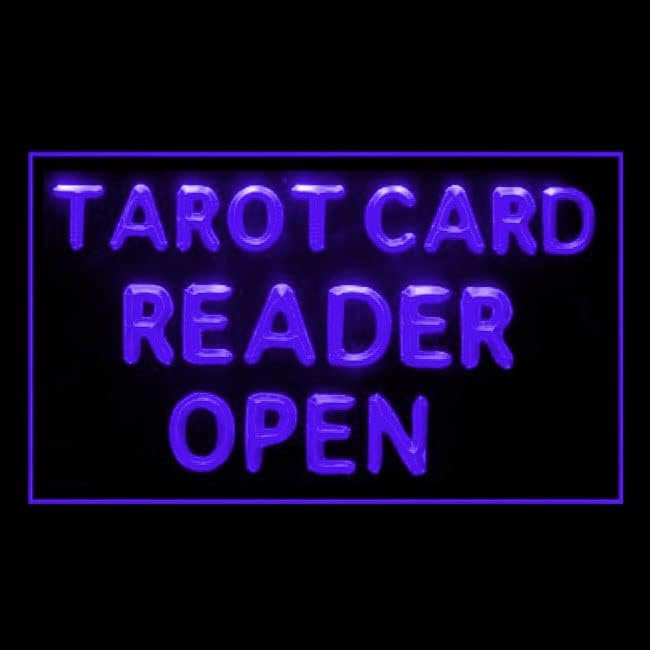 180087 Tarot čitač kartica Psihički otvoreni shop Dekor za prikaz LED svjetla Neon znak