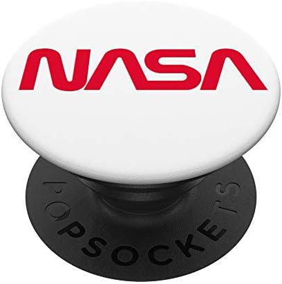 NASA Worm logotipi Bijeli crveni popsockets Popgrip: Zamotavanje hvataljka za telefone i tablete