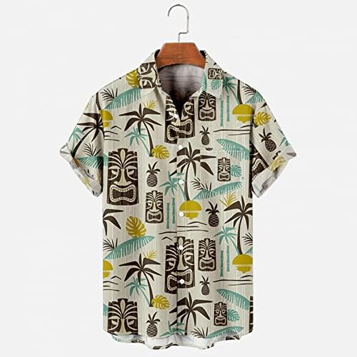 Muške Havajske Majice, Muške Havajske Cvjetne Košulje Casual Kratki Rukav Sa Dugmetom Down Shirt Ljetne Tropske Majice Tops