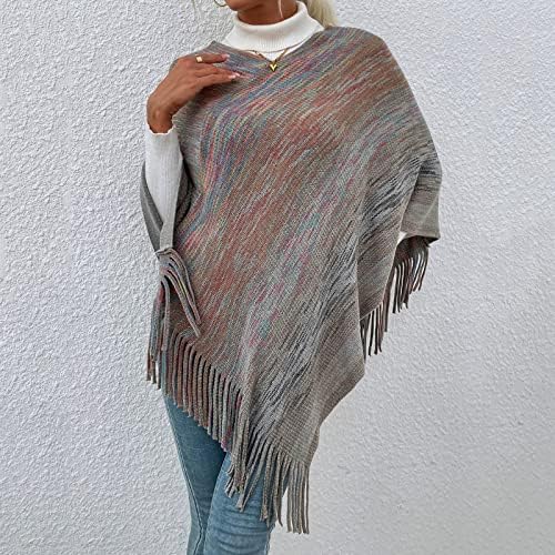 Rukavi za pokrivanje za žene Dressy Womens boja pohabani pulover resama šal džemper Cape Lace Dress